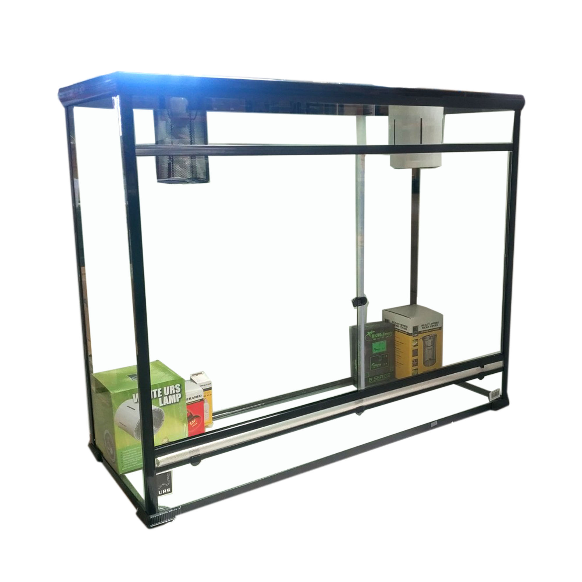 02.14fi URS Tall Giant Terrarium with Heat & Light Package WHITE