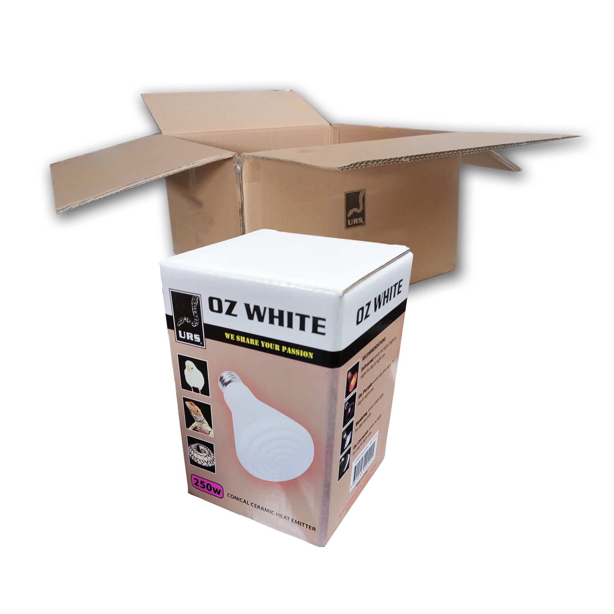 04.15d Ceramic Oz White (Box of 50) 250W