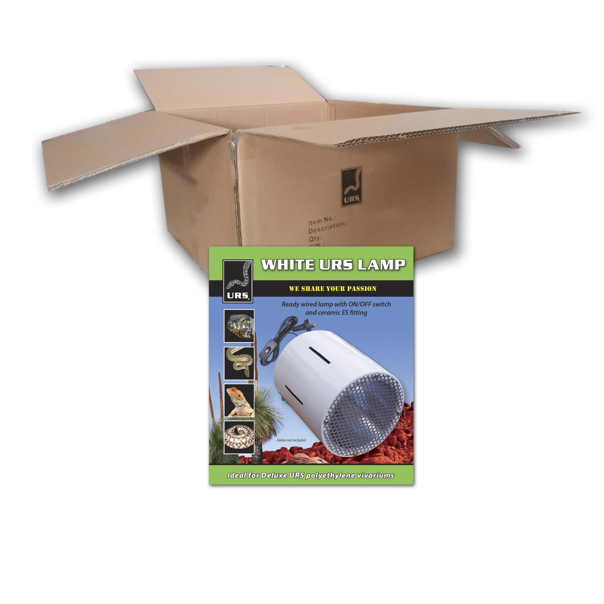 04.16 URS Vivarium Lamp - White (BOX of 12)