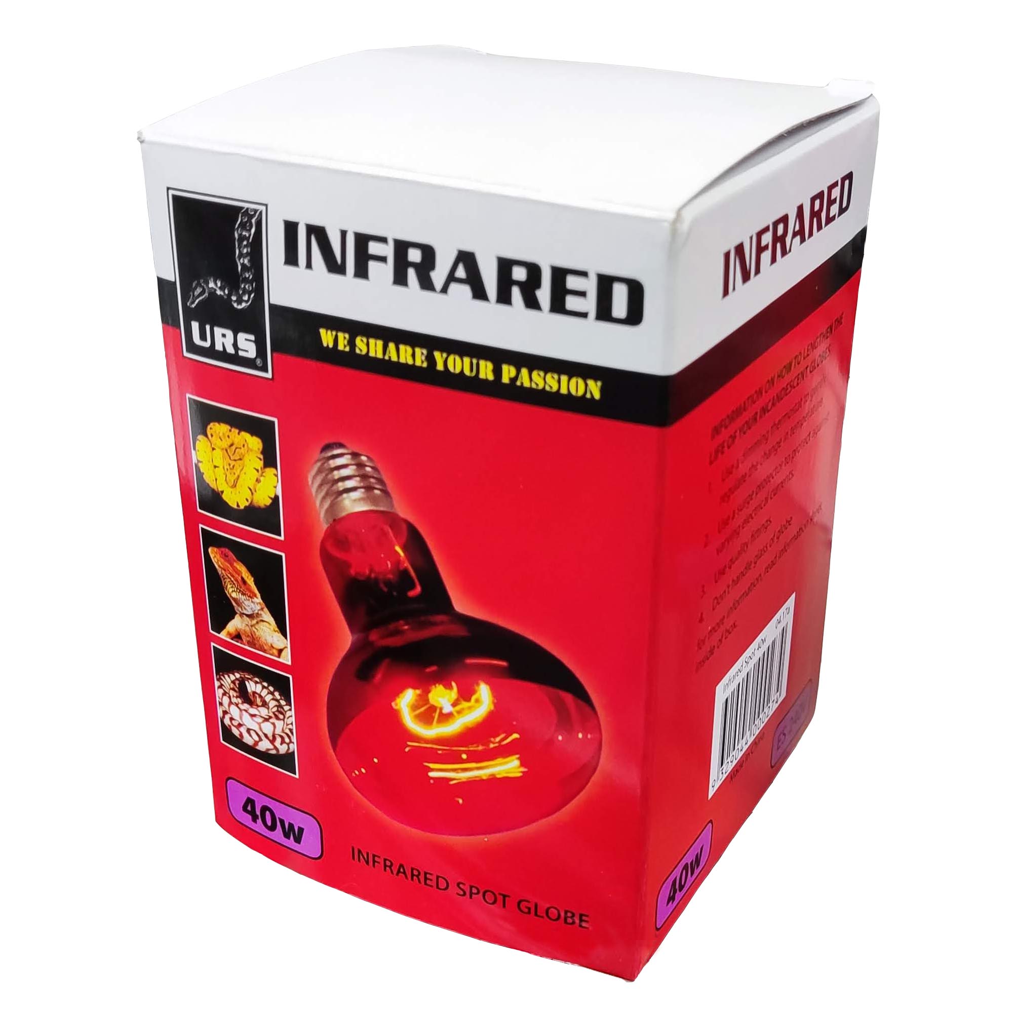 04.17a Globe Infrared 40w