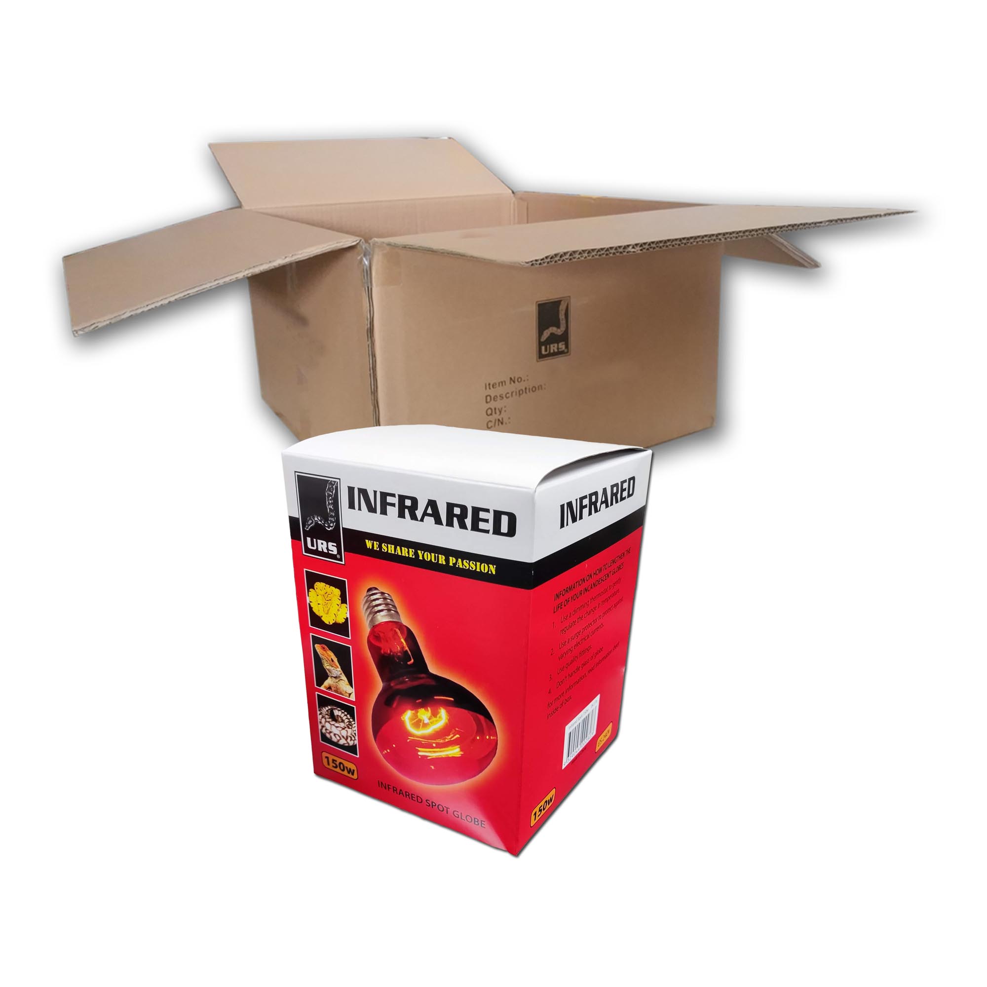 04.17e Globe Infrared (Box of 50) 150w