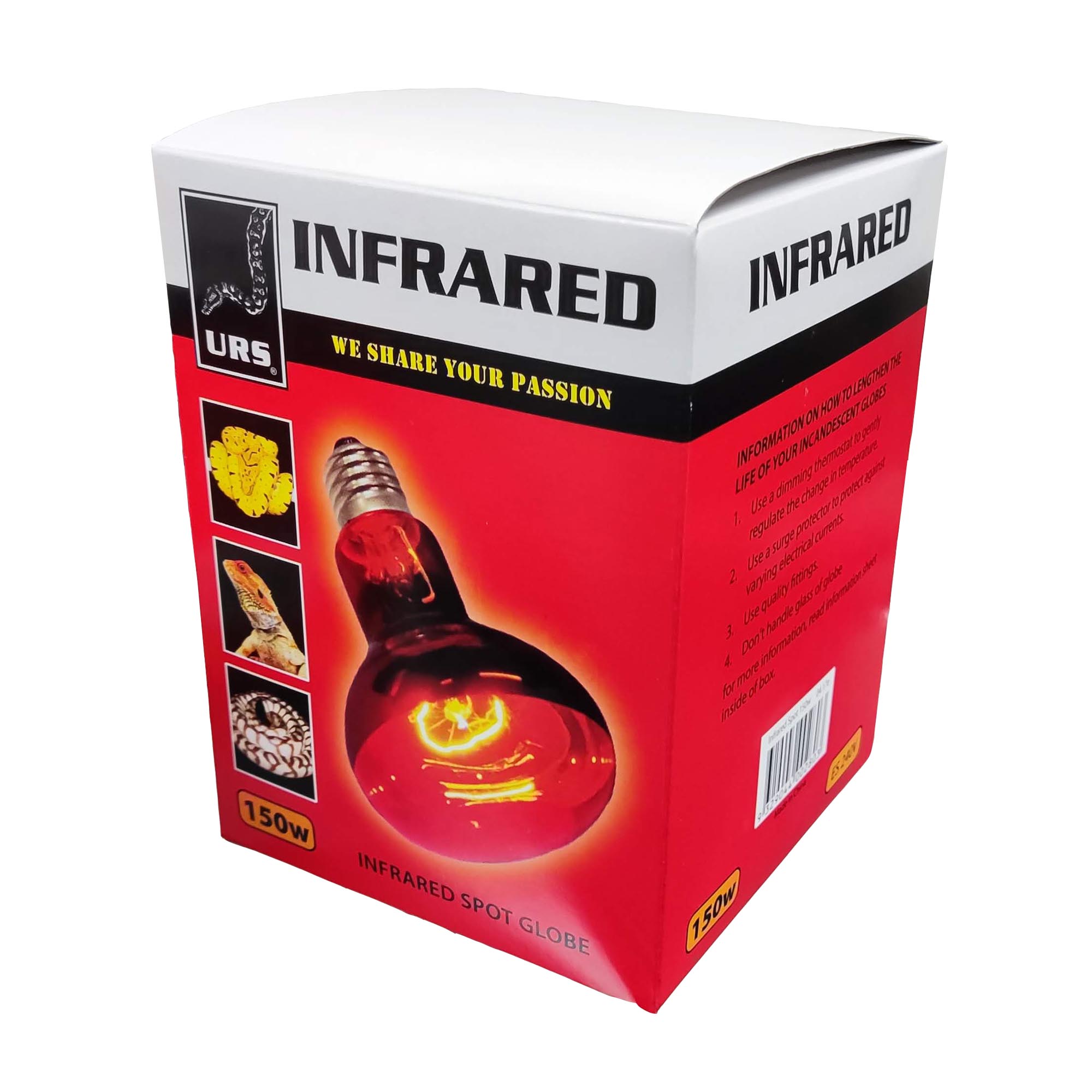 04.17e Globe Infrared 150w