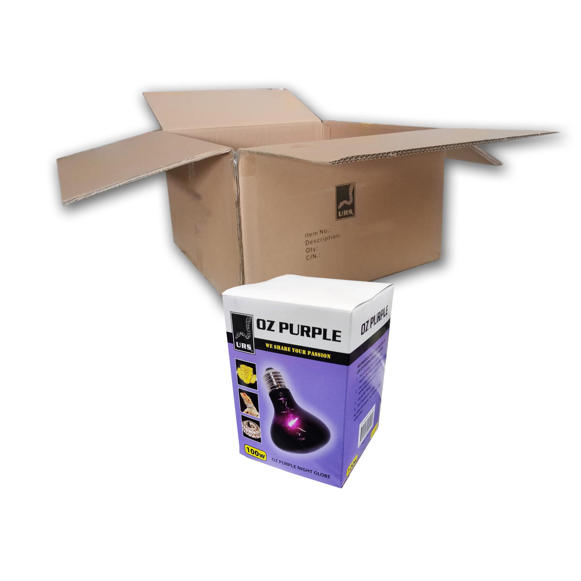04.80d Globe Sm Oz Purple (Box of 50) 100w