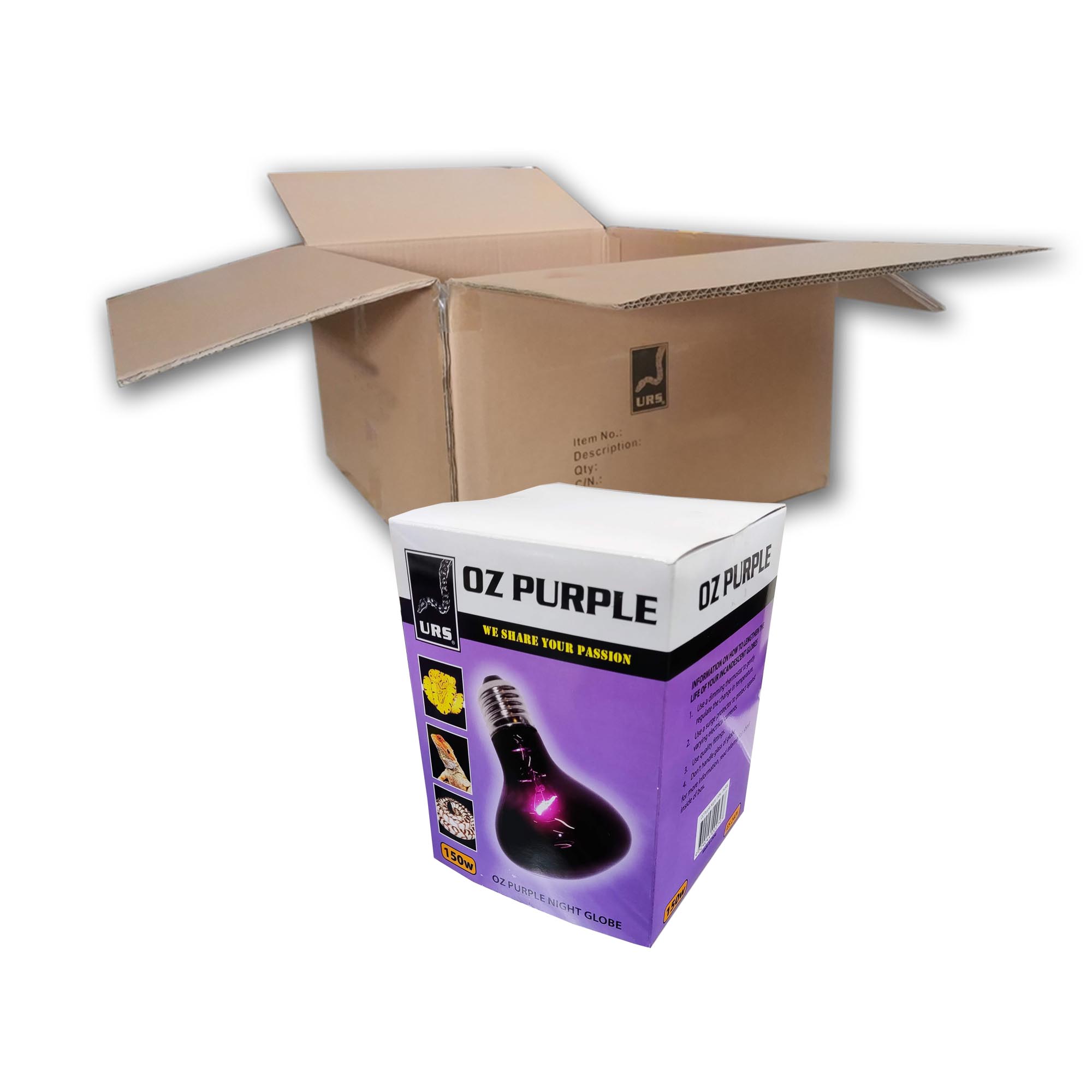 04.80e Globe Sm Oz Purple (Box of 50) 150w
