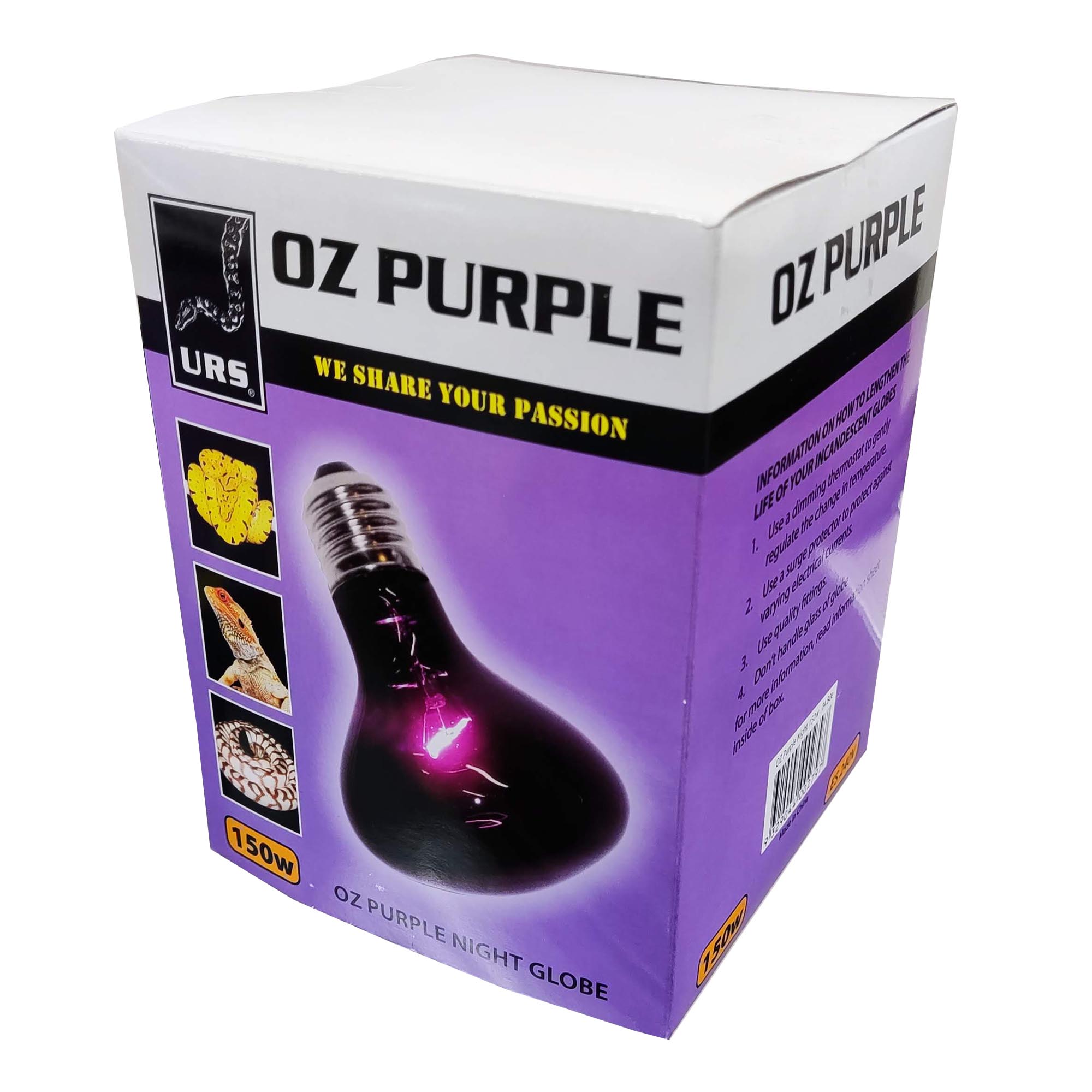 04.80e Globe Sm Oz Purple 150w