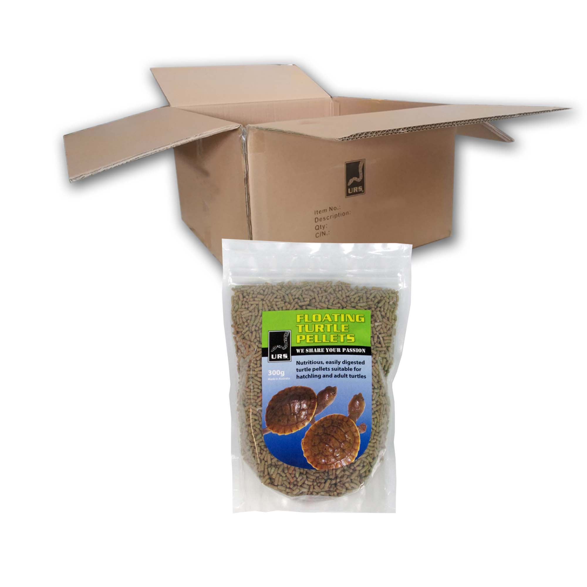 09.24 Floating Turtle Pellets/Sticks 300g (BOX of 20)