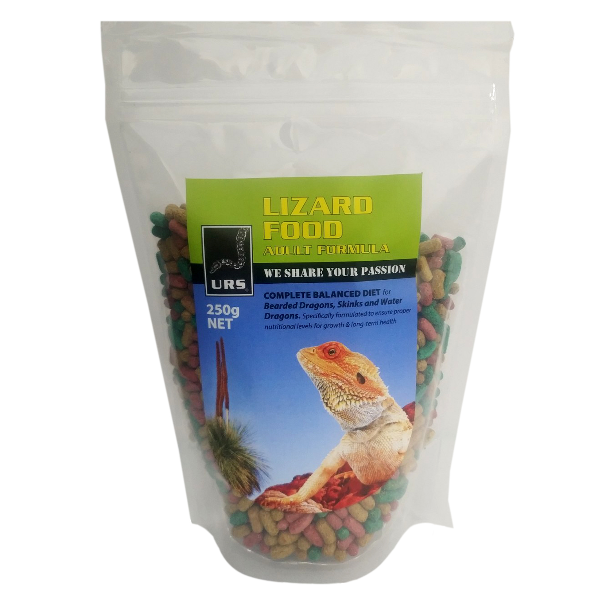 10.04a URS Lizard Food - Adult 250g