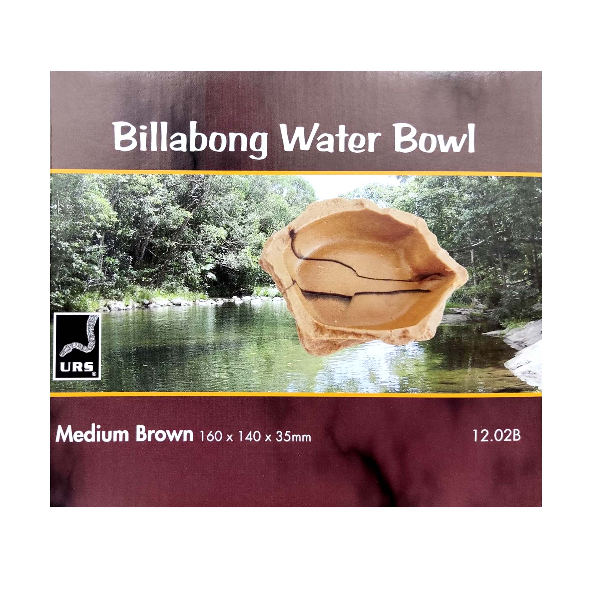12.02B Billabong Water Bowl - Med. Brown