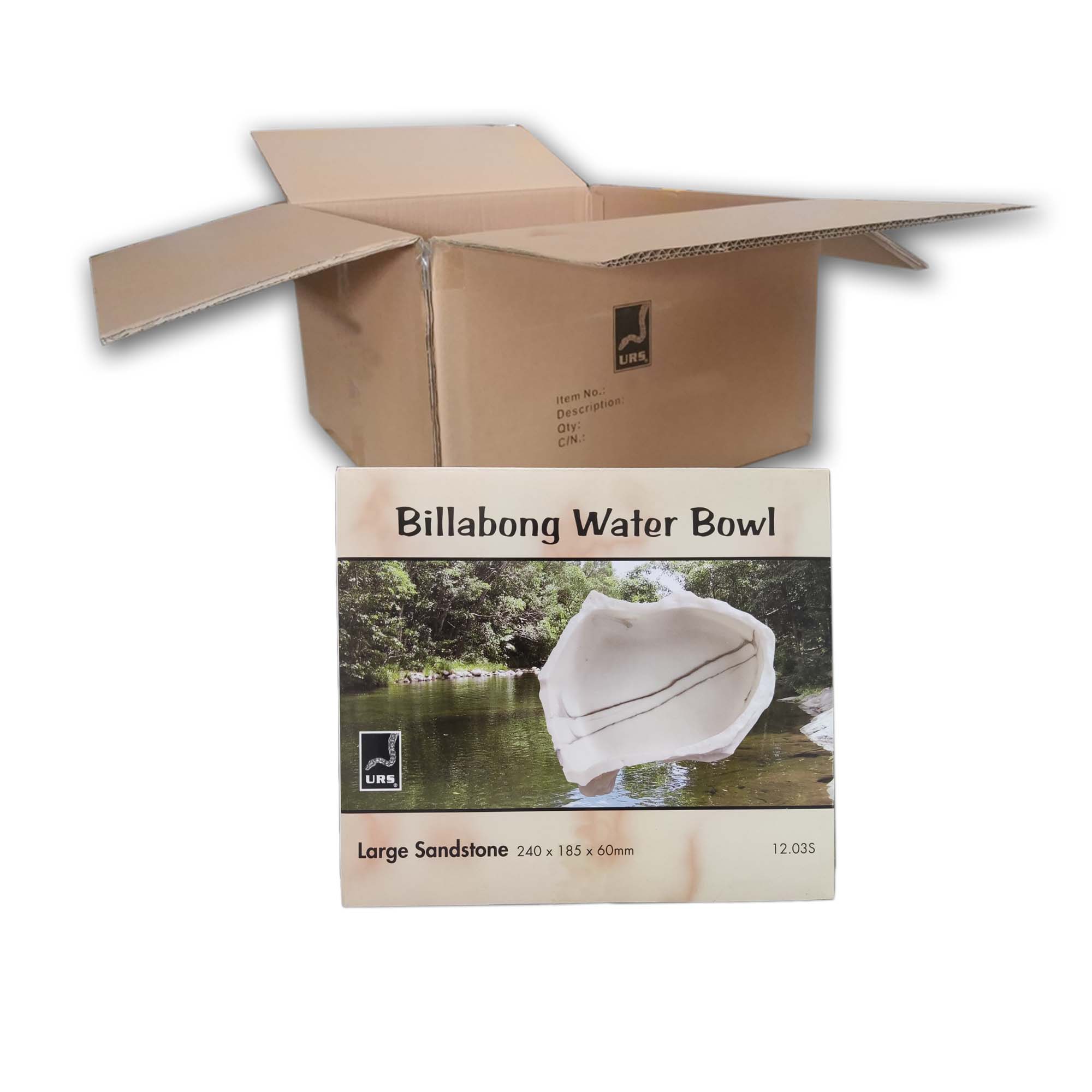 12.03S Billabong Water Bowl - Lge Sandstone (BOX of 5)