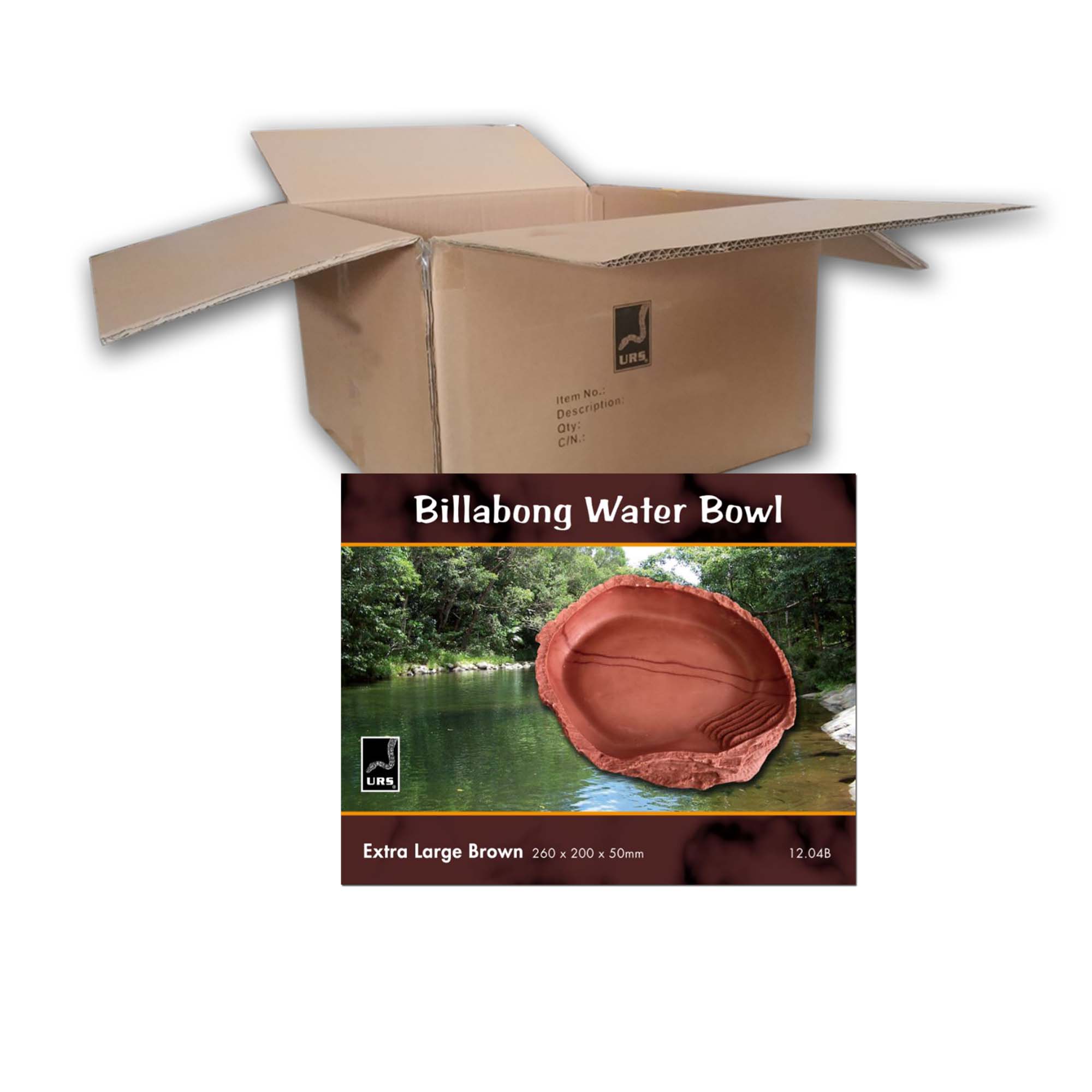 12.04B Billabong Water Bowl - Xlg Brown (BOX of 10)
