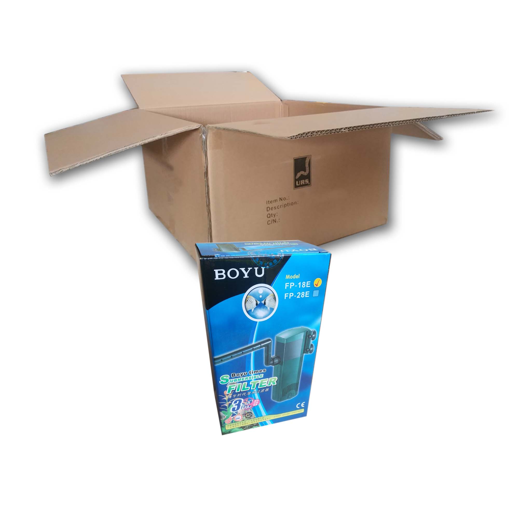 A.FP18E Boyu Submersible Filter 750L/h (BOX of 36)