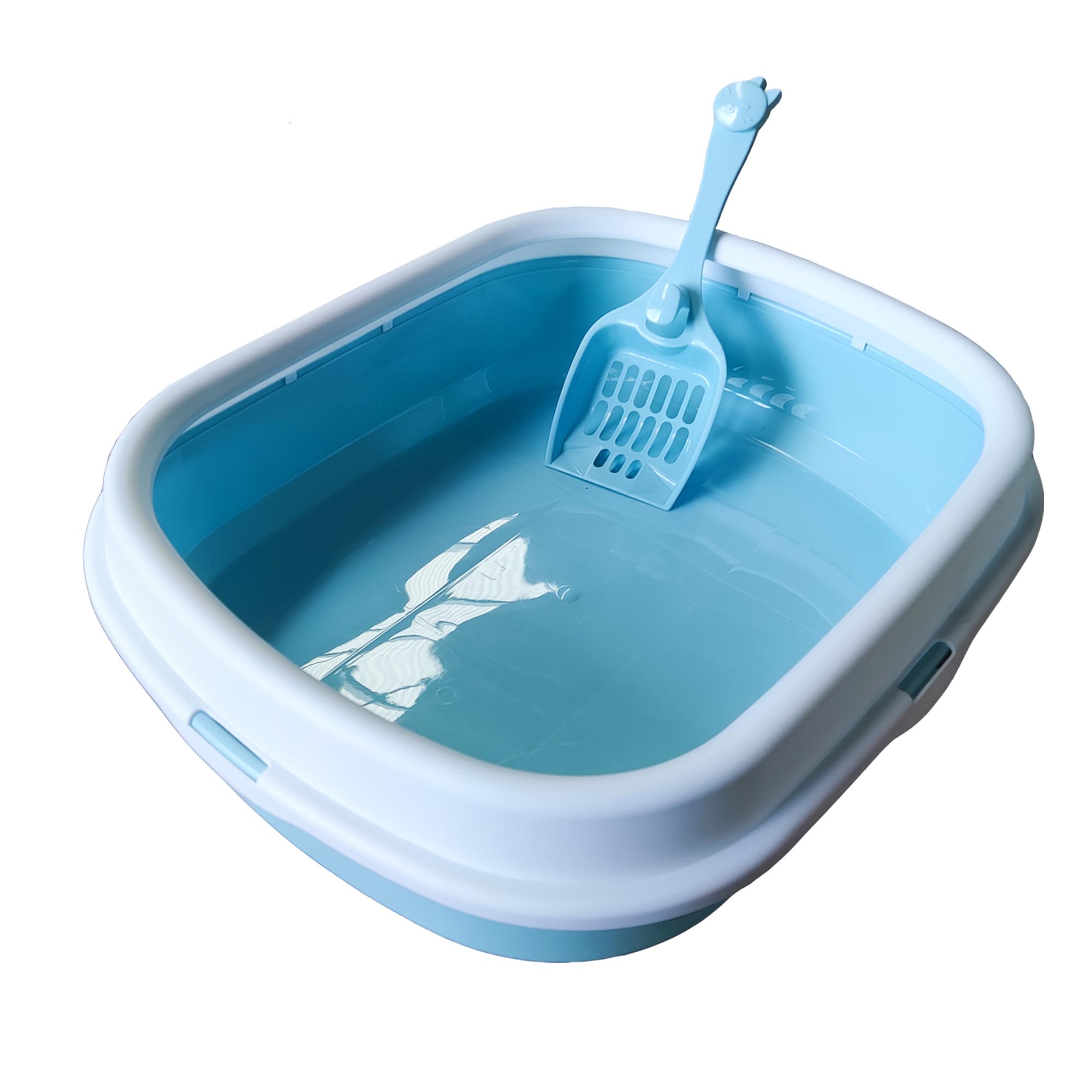 C.CLTL48 Cat Litter Tray with Lip & Scoop 48x39x13cm