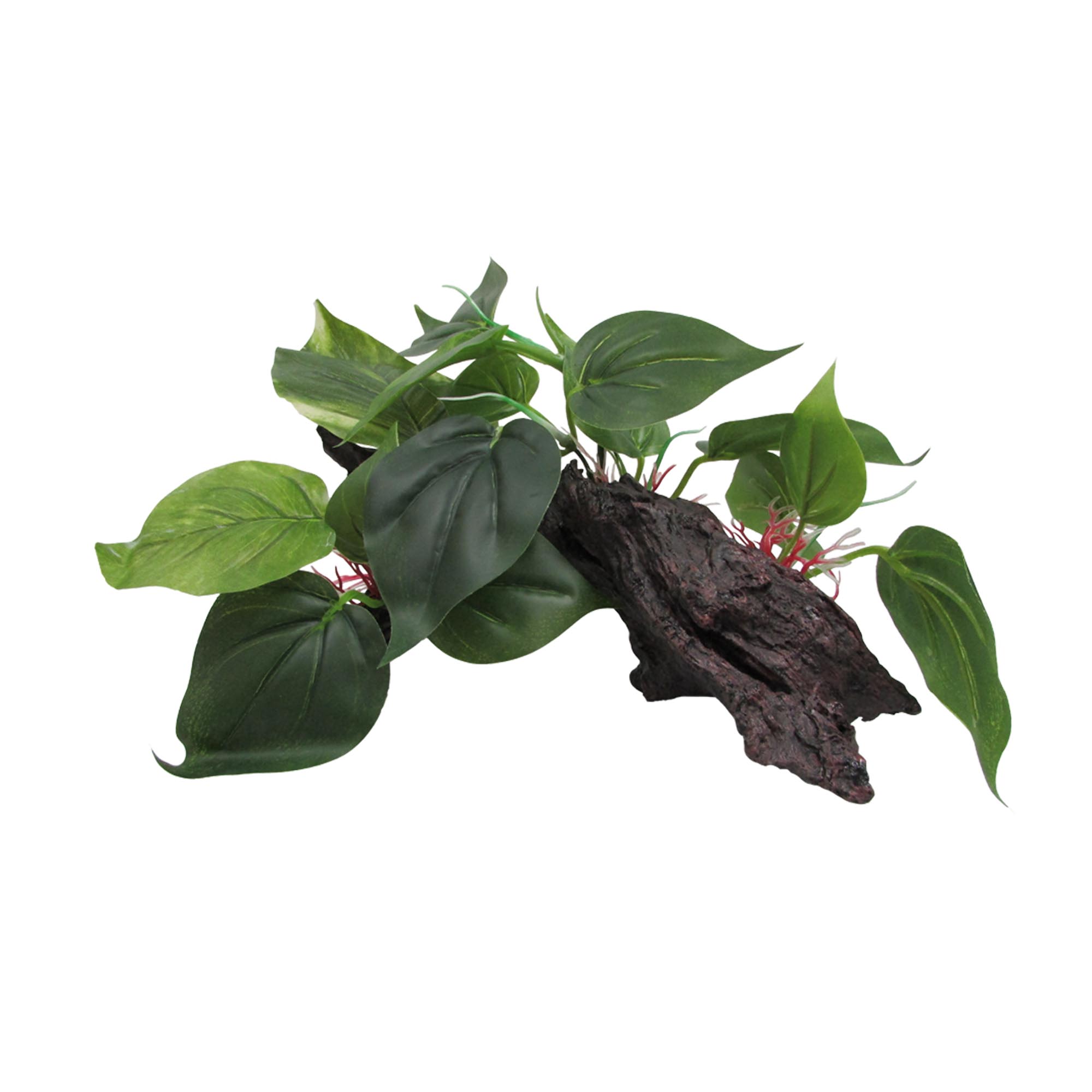 O.SPDW35 Plastic Plant on Driftwood 35x19.5x21.5cm