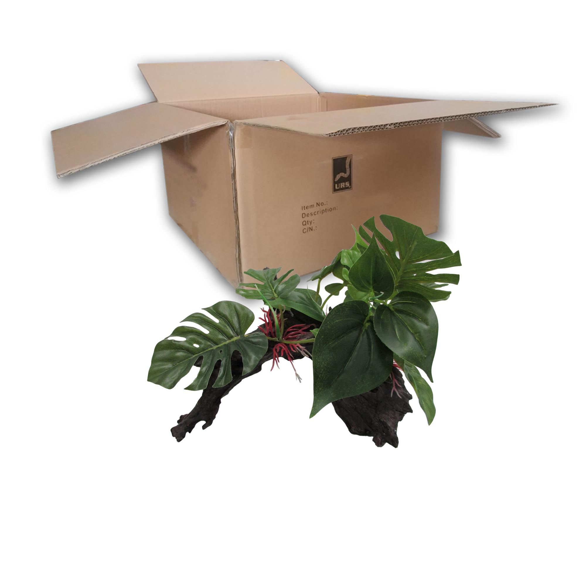 O.SPDW37 Plastic Plant on Driftwood 37 (BOX of 16)