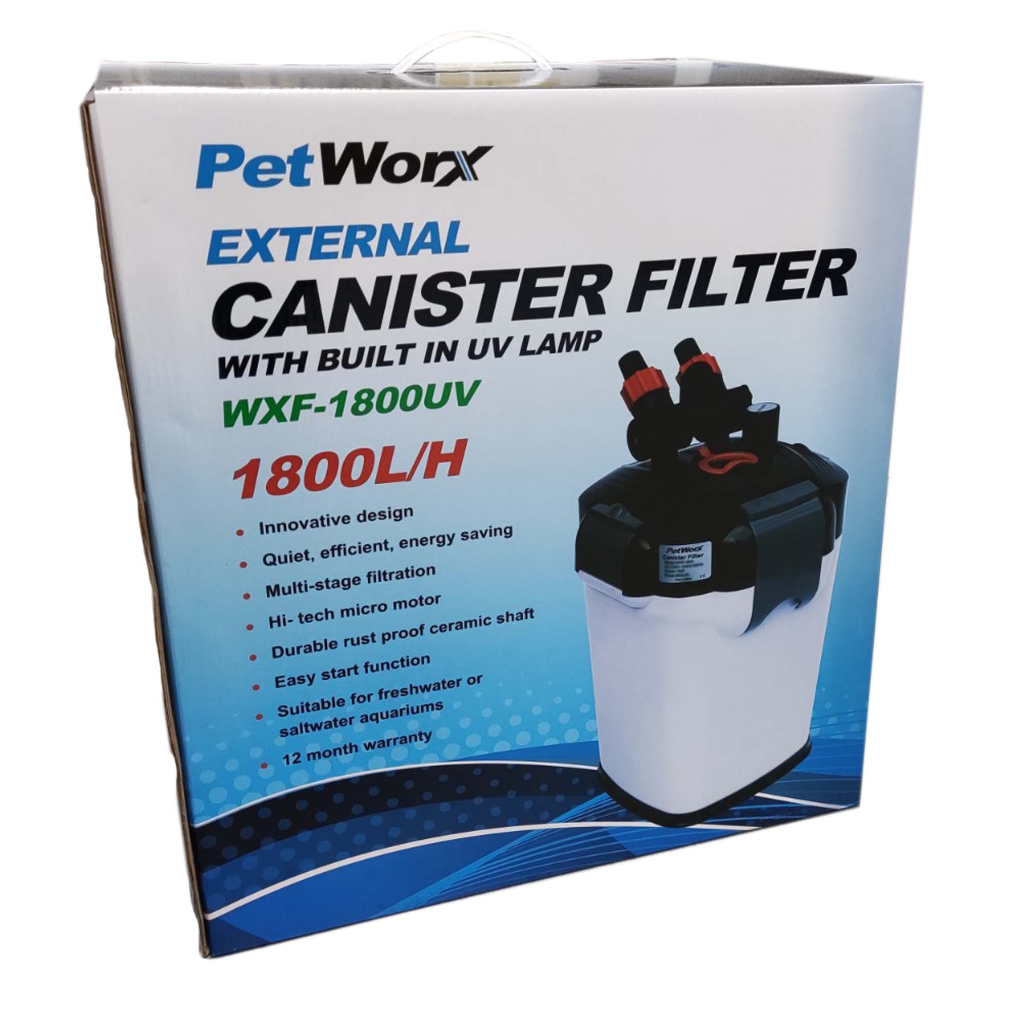 PWAM05 Pet Worx WXF-1800UV Canister Filter 1800L/H