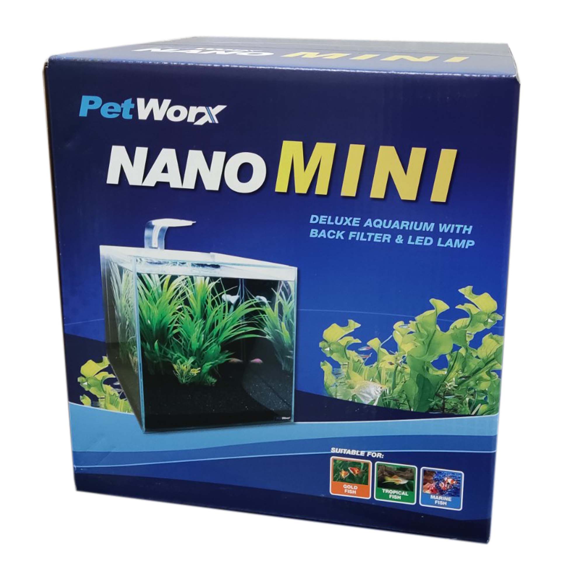 PWEG00 Pet Worx Nano Mini Aquarium 10Lt
