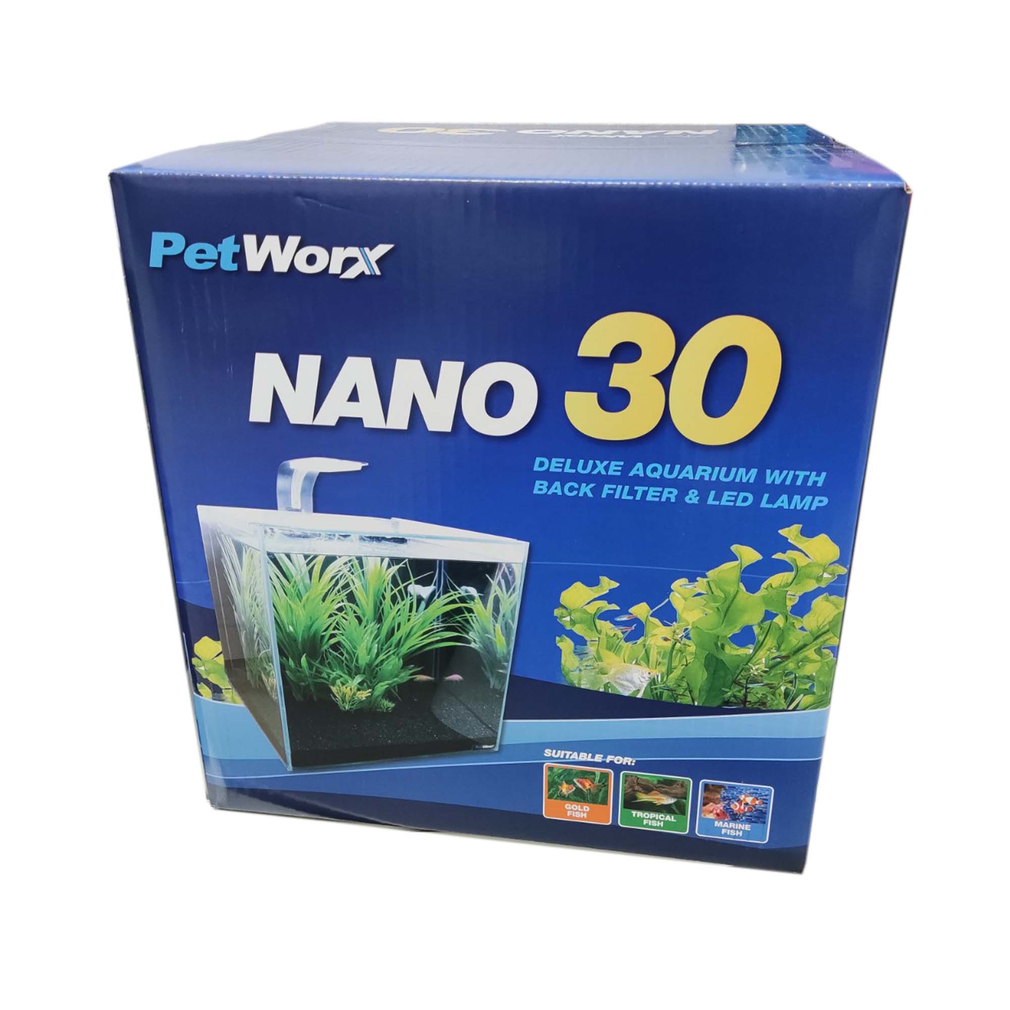 PWEG01 Pet Worx Nano 30 Aquarium 27Lt