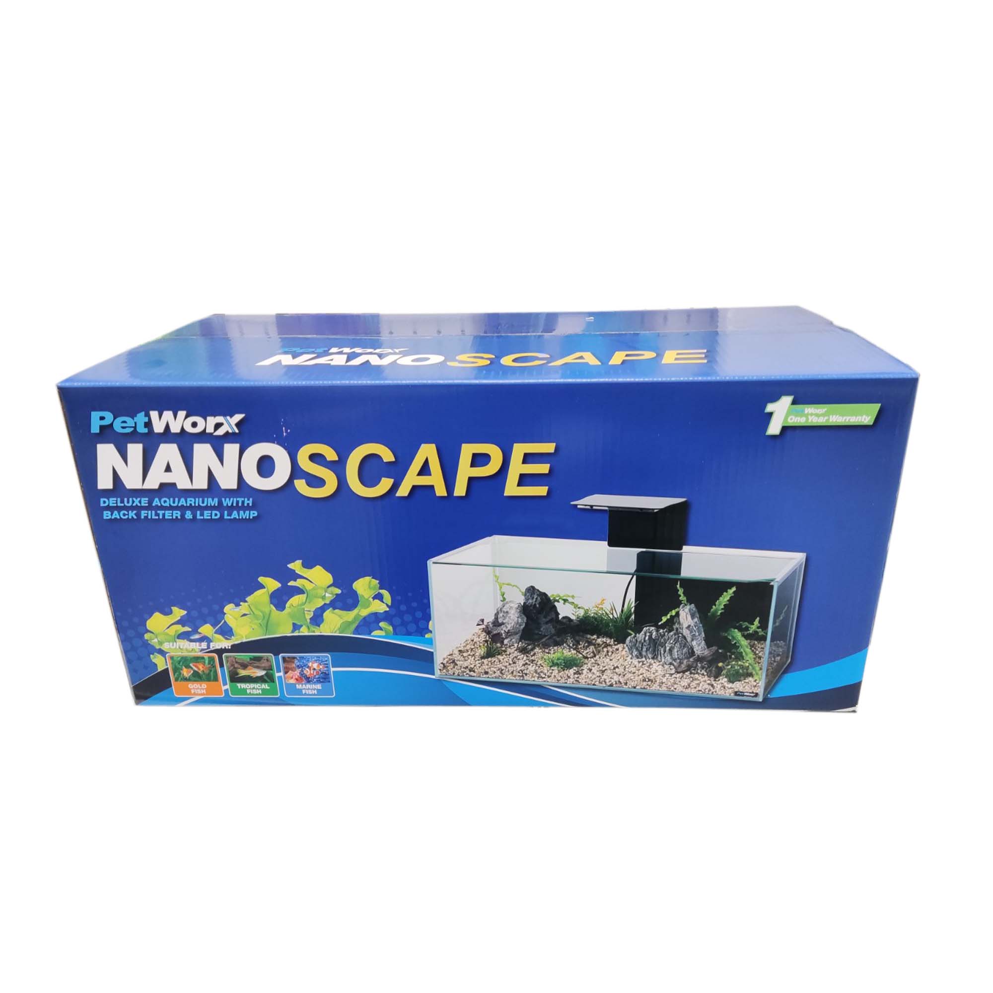 PWEG04 Pet Worx Nano Scape Aquarium 45Lt
