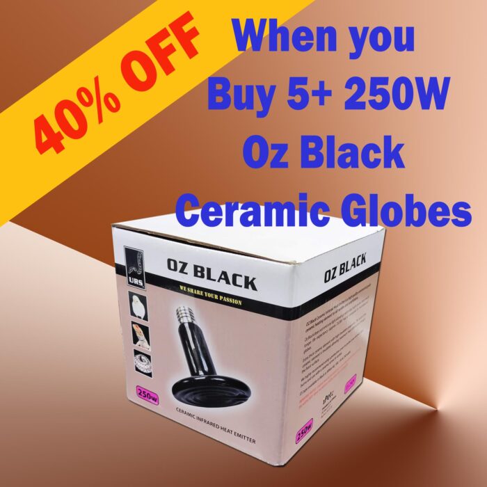 04.43 250w Oz Black Ceramic Special Buy 5+ & Get 40% OFF