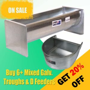 Galvanised Trough & D Feeder Special - 20% OFF