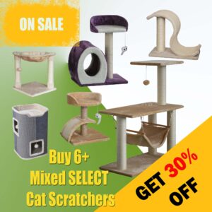 Select iPetz Cat Scratchers - Buy 6+ Mixed for 30% OFF