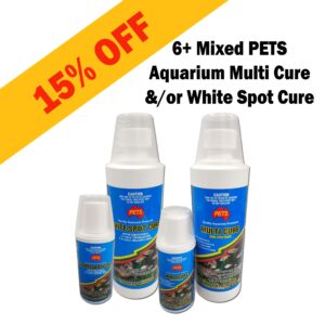 PETS Aquarium Multi Cure &/or White Spot Cure <br> Buy 6+ mixed get 15% Off