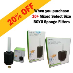 BOYU Sponge Filters - Buy 10+ for 20% off