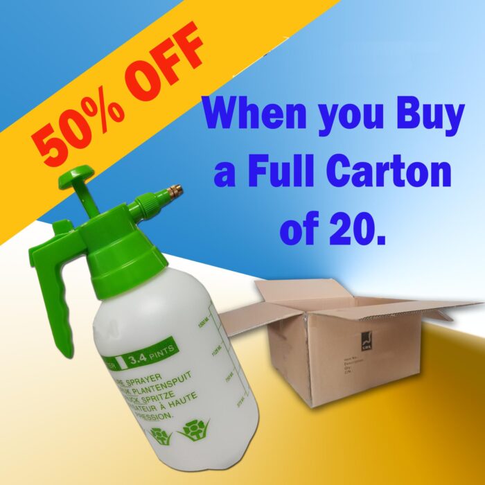 11.16 Large Pressure Spray Bottle 1.5L (Box of 20) 50% Off SPECIAL