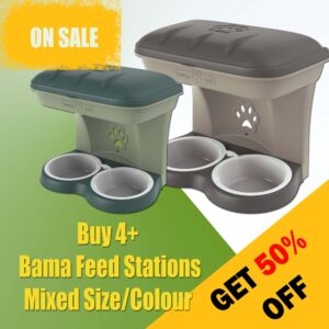Bama Pet Food Stands - Buy 4+ Get 50% Off