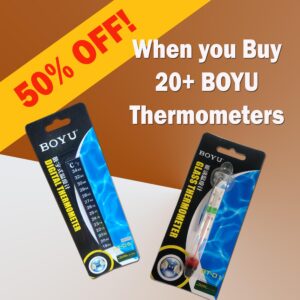 BOYU Thermometers - Buy 20+ & Get 50% Off