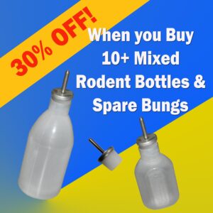 URS Rodent Bottles - Buy 10+ for 30% Off