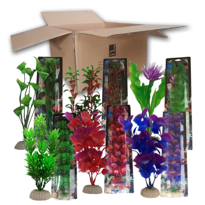 Mixed Box of 6 - Boyu Plastic Plants - 16 inch