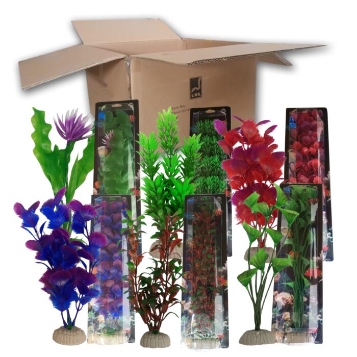 Mixed Box of 6 - Boyu Plastic Plants - 20 inch