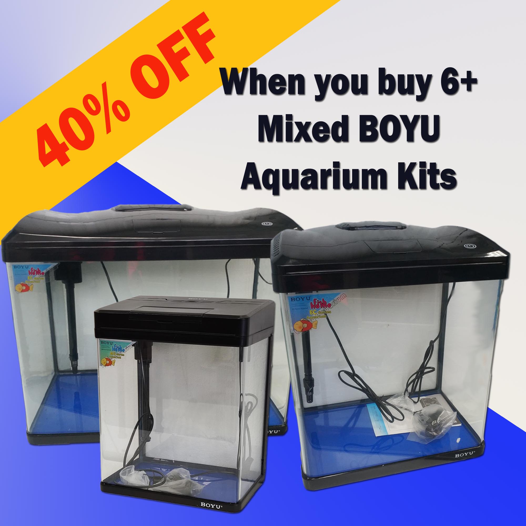 BOYU Tank Special - Buy 6+ Mixed & Get 40% OFF
