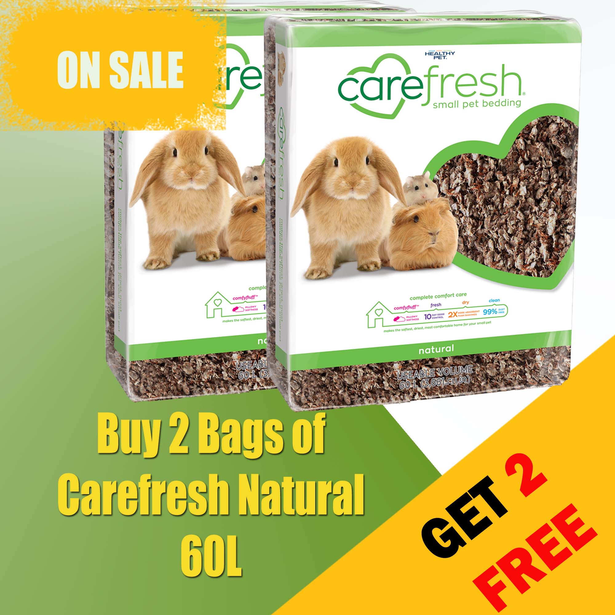 07.L0401 Carefresh Complete Natural 60L Buy 2 Get 2 FREE