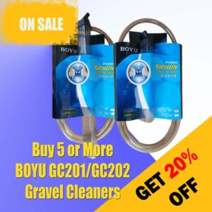 BOYU Gravel Cleaner GC201/GC202 - Buy 5+ Get 20% OFF