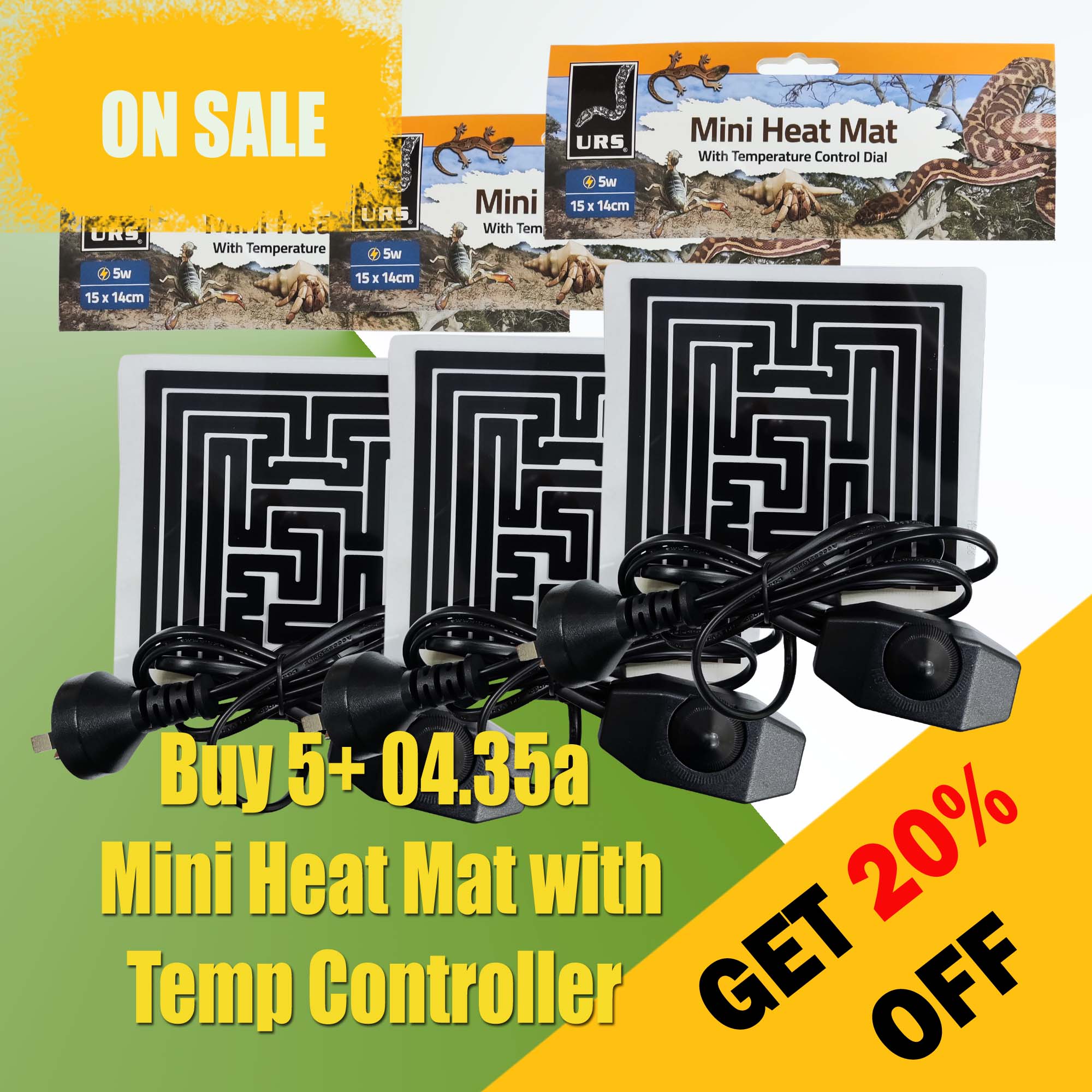 Mini Heat Mat with Temp Controller - Buy 5+ Get 20% OFF