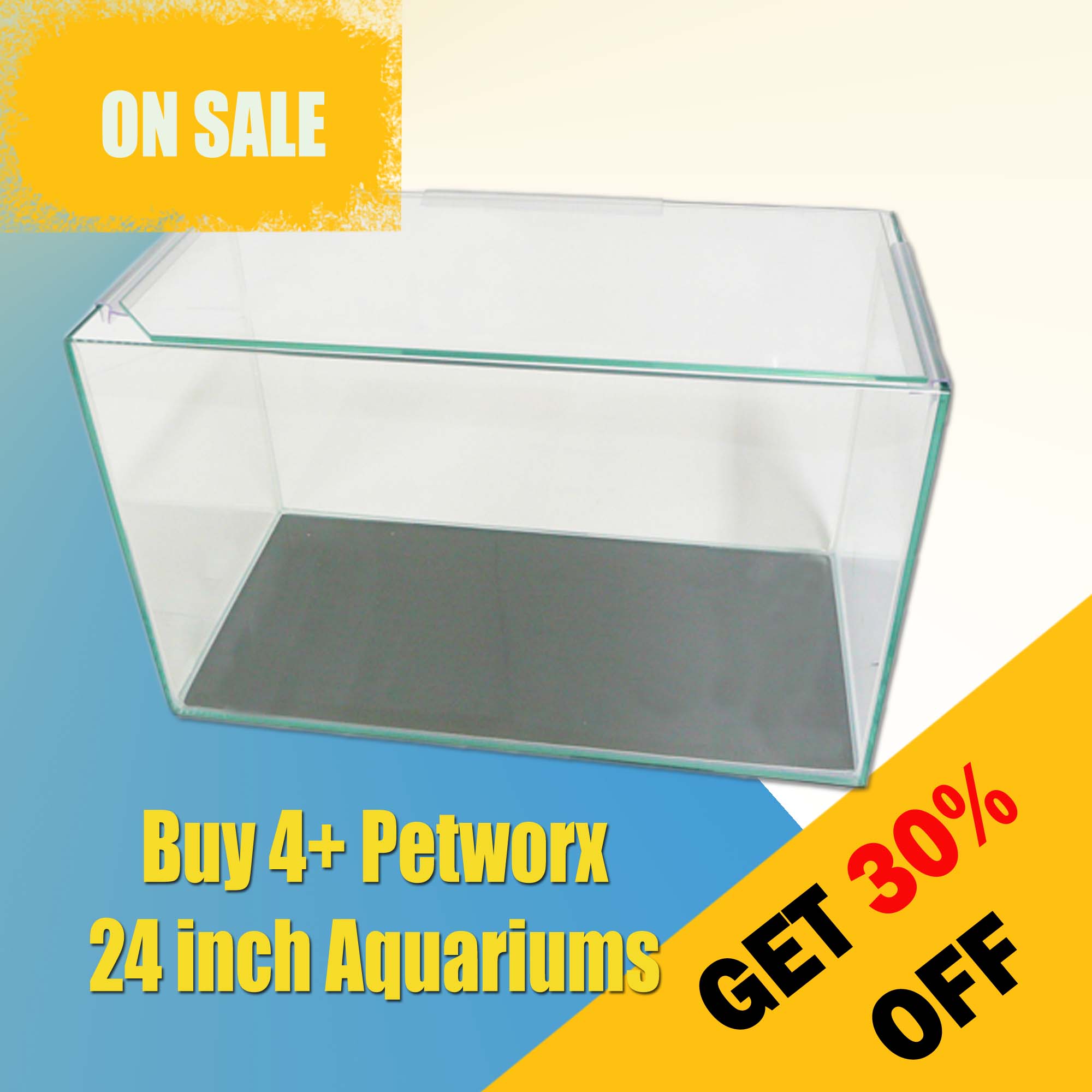 Petworx 24 inch Aquarium - Buy 4+ Get 30% OFF