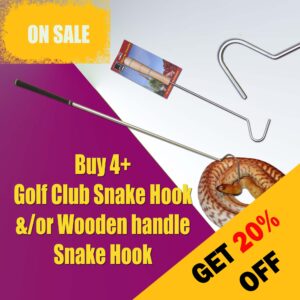 Wooden Handle or Golf Club Snake Hook - Buy 4+ Mixed for 20% Off