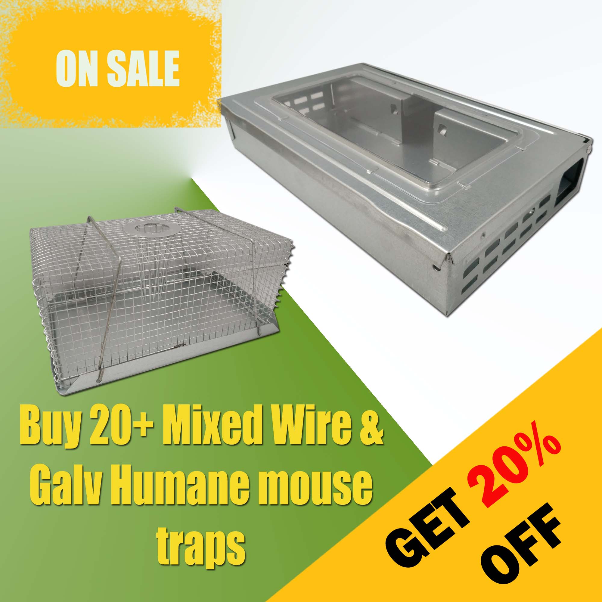 Humane Mouse Traps - Buy 20+ Mixed to get 20% Off