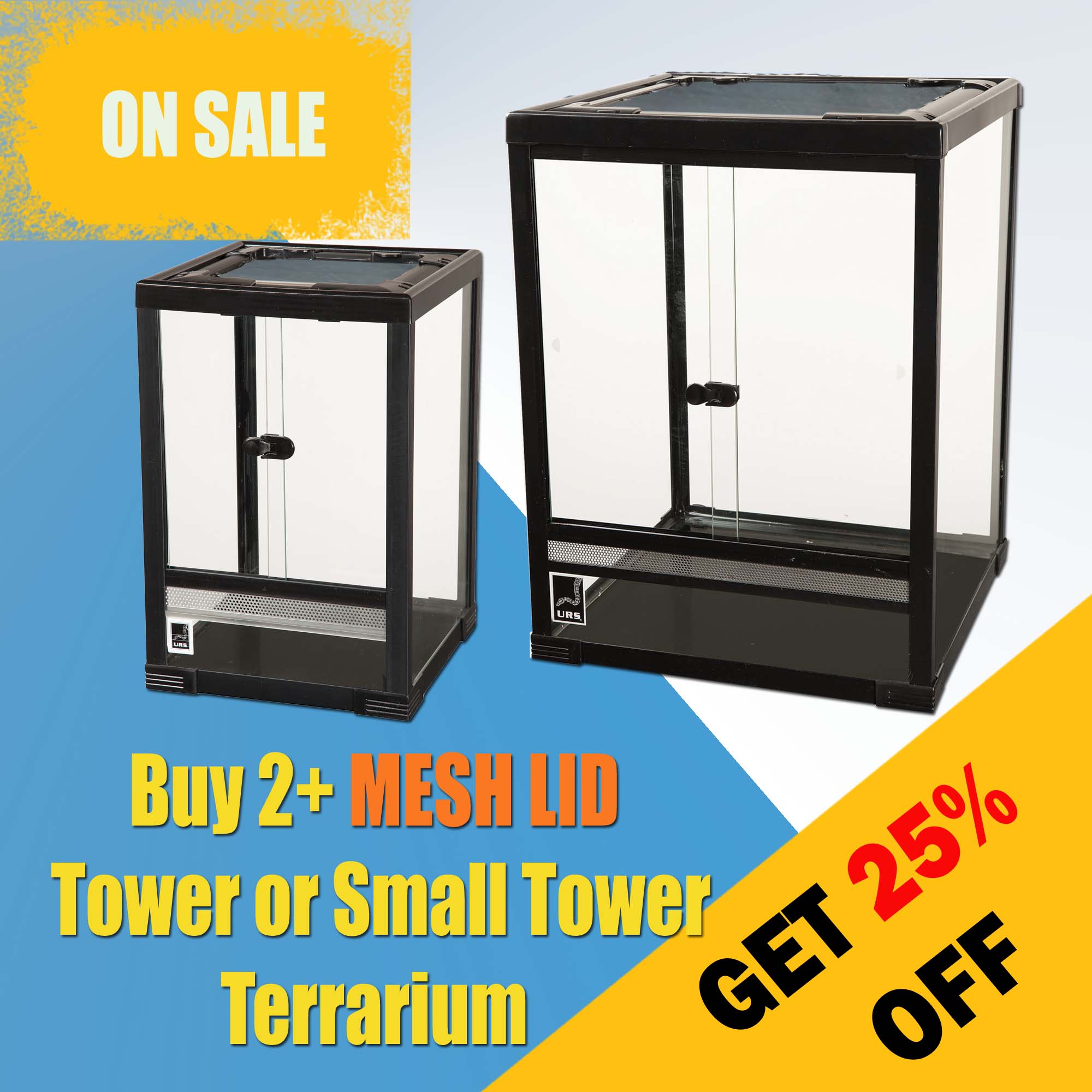 Tower or Small Tower MESH Lid Terrariums - Buy 2+ Get 25% Off